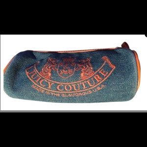 Juicy Couture denim makeup bag